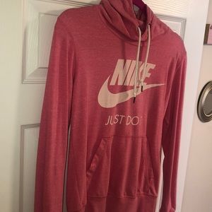 Pink Nike hoodie